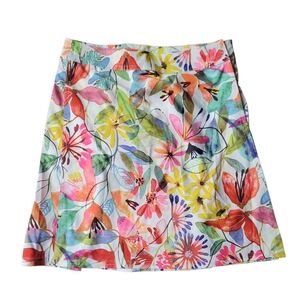 Rip Skirt Small Tropical Floral Hook & Loop Tear Away Adjustable Skirt Hawaiian